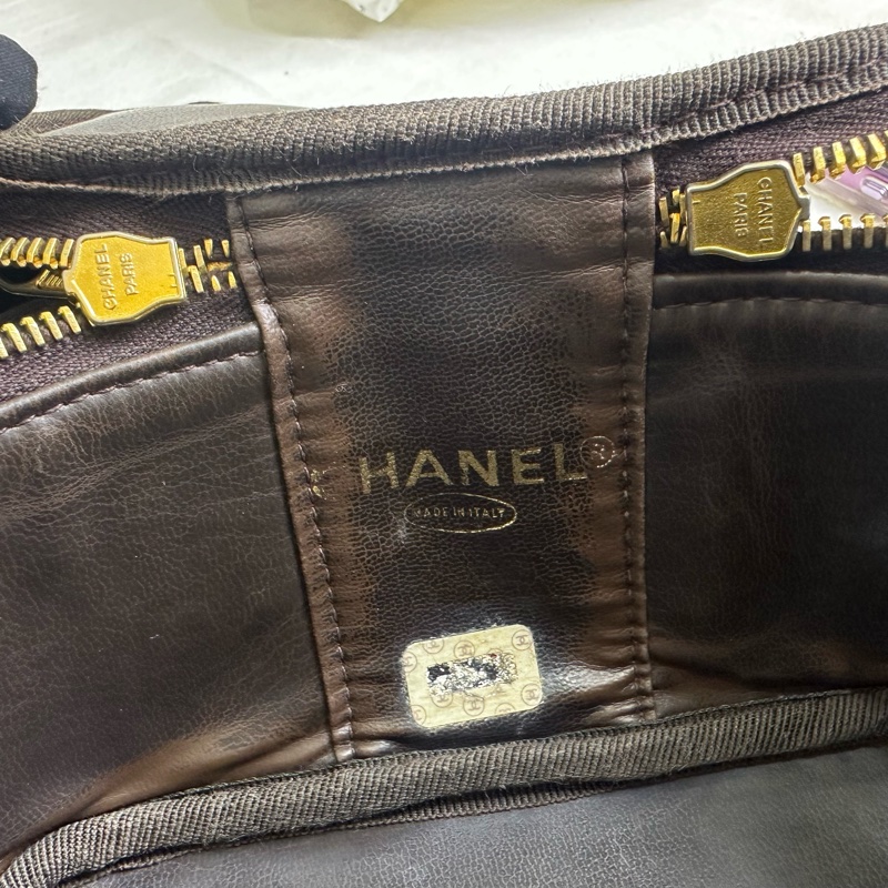 Chanel 手提包 化妝包 魚子醬 中古款 vingage 出清特價-21