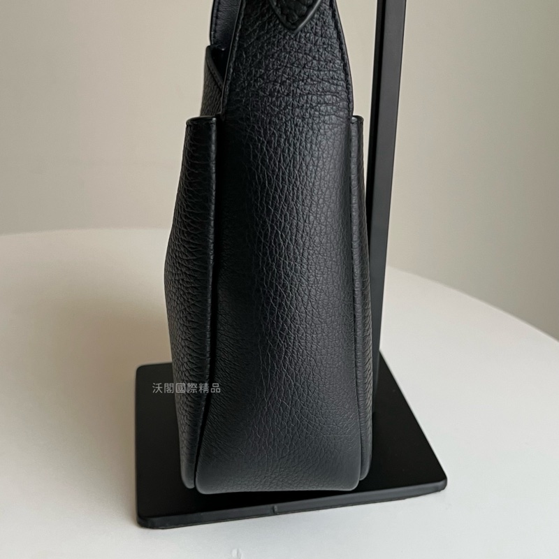 YSL mini hobo 迷你 腋下包/手提包 柔軟粒面皮革BABY手袋 (黑金配色)-20