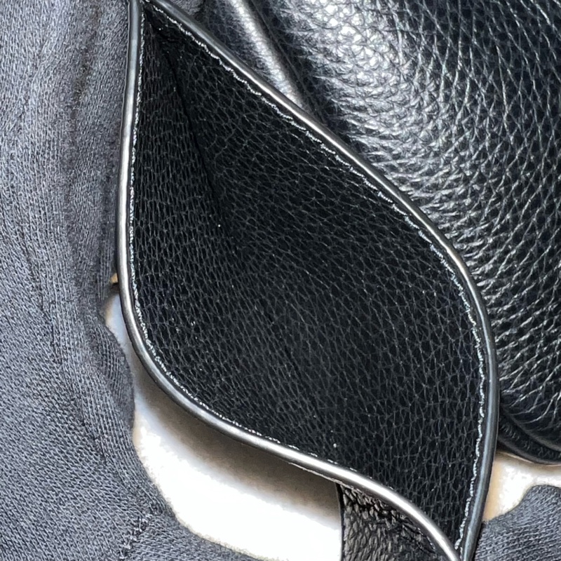 YSL mini hobo 迷你 腋下包/手提包 柔軟粒面皮革BABY手袋 (黑金配色)-25