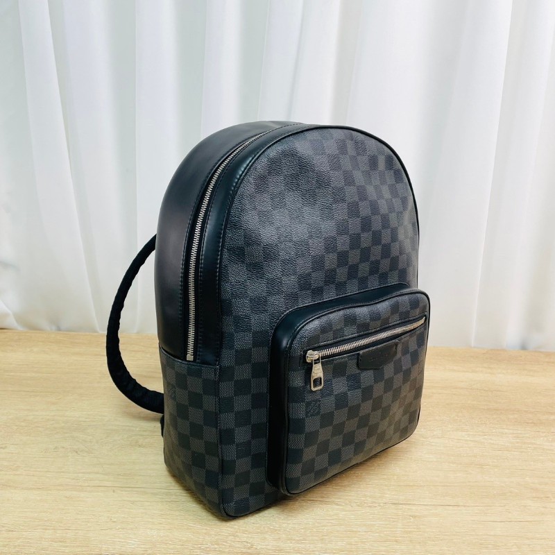 LV  Josh系列 男士黑色棋盤格後背包-2