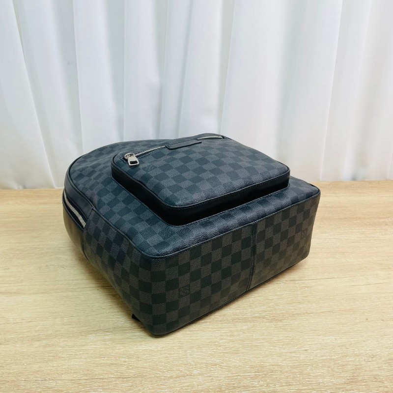 LV  Josh系列 男士黑色棋盤格後背包-3