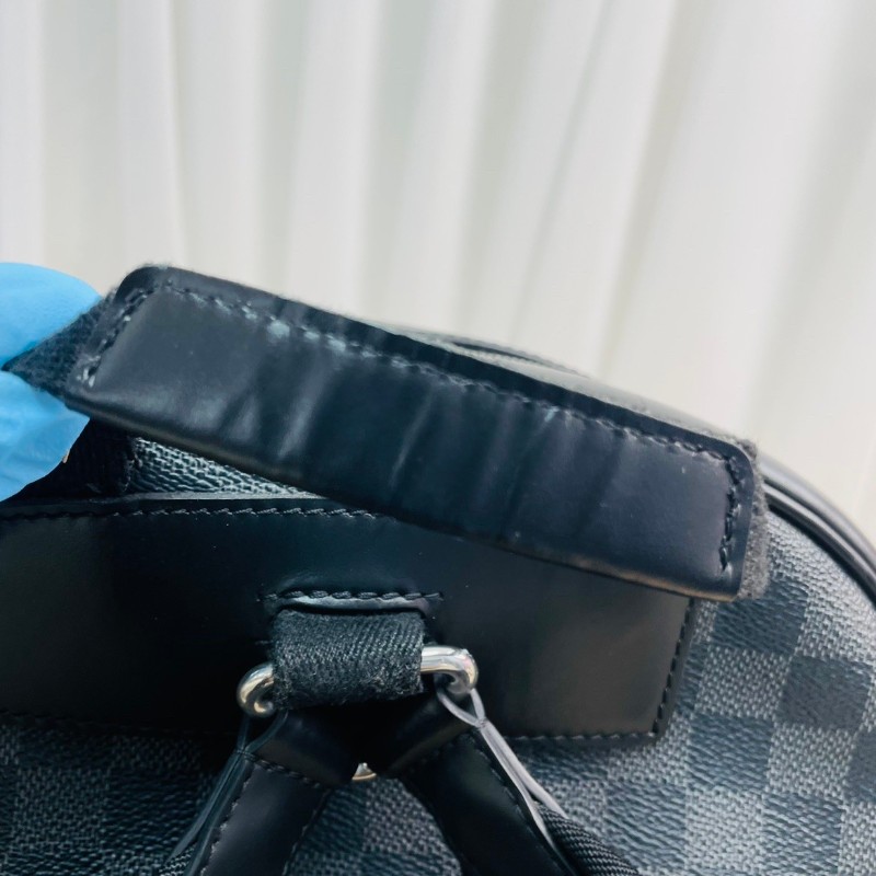 LV  Josh系列 男士黑色棋盤格後背包-7