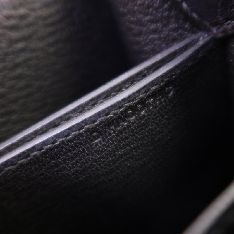 HERMES Allegro皮革Roulis Mini金扣肩背袋Noir-13