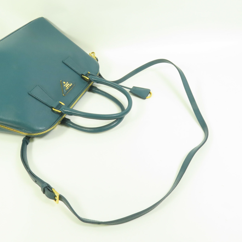 PRADA Saffiano皮革Promenade Medium金扣手挽肩背兩用袋-4