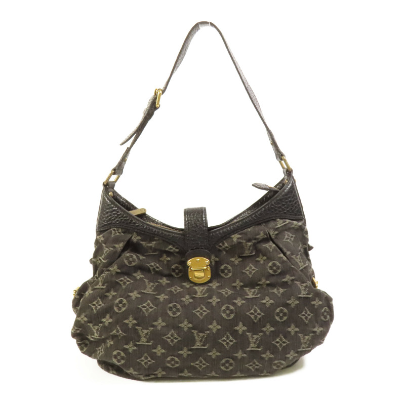 LOUIS VUITTON Monogram Denim Slightly XS金扣肩背袋-0