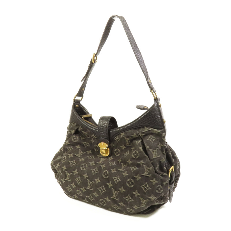 LOUIS VUITTON Monogram Denim Slightly XS金扣肩背袋-2