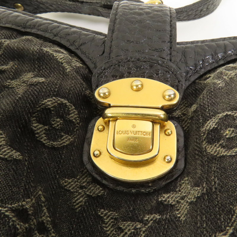 LOUIS VUITTON Monogram Denim Slightly XS金扣肩背袋-5