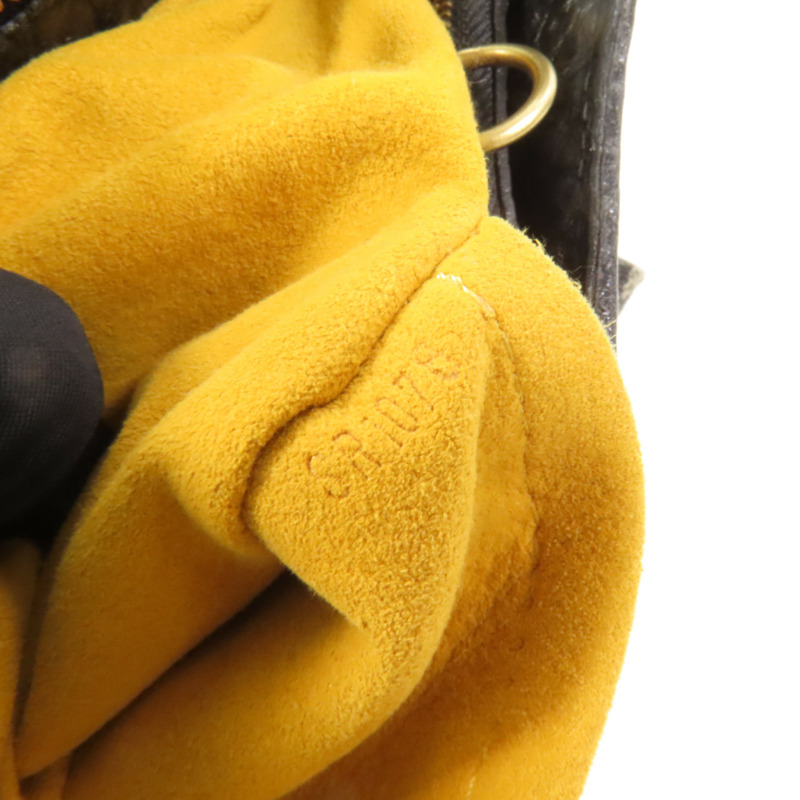 LOUIS VUITTON Monogram Denim Slightly XS金扣肩背袋-9