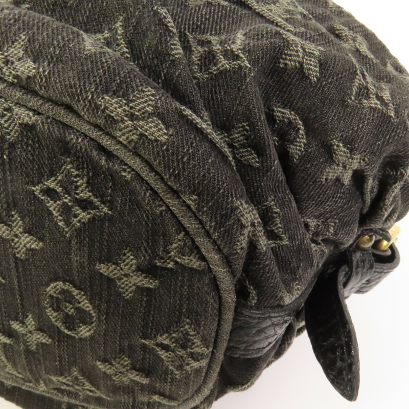 LOUIS VUITTON Monogram Denim Slightly XS金扣肩背袋-10