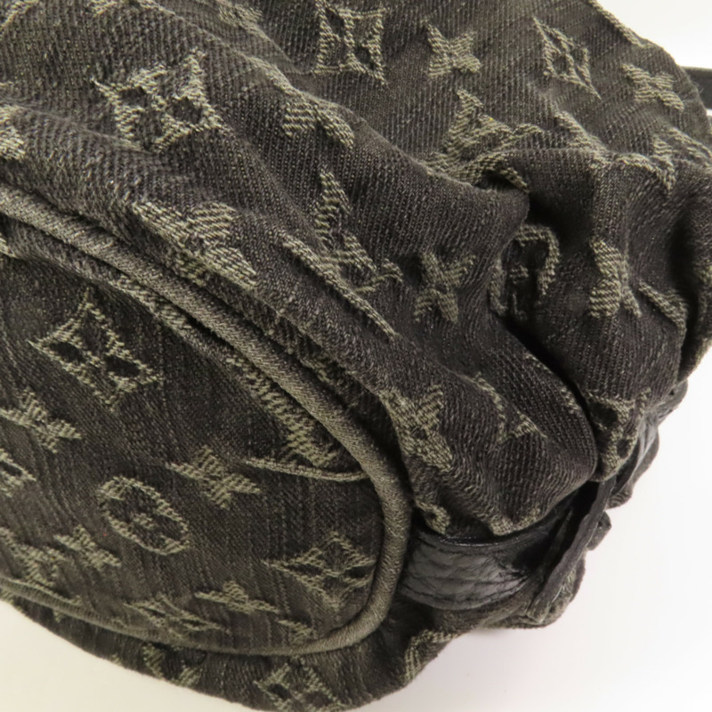 LOUIS VUITTON Monogram Denim Slightly XS金扣肩背袋-12