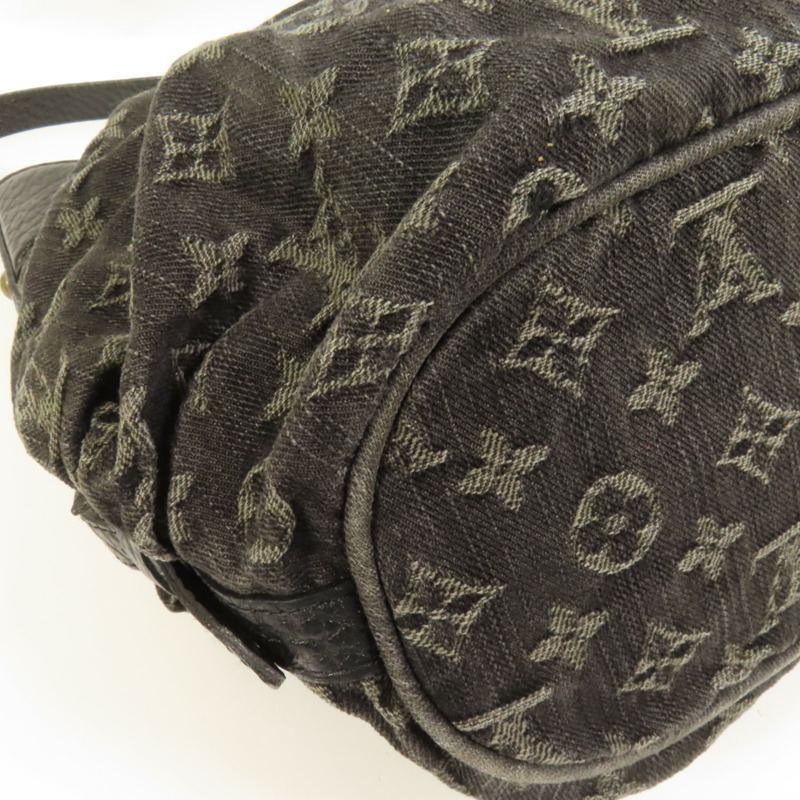 LOUIS VUITTON Monogram Denim Slightly XS金扣肩背袋-13