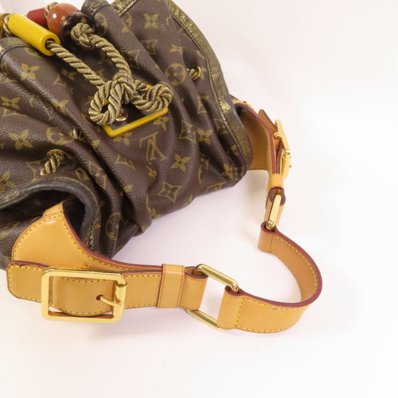 LOUIS VUITTON Monogram Kalahair PM金扣肩背袋-4