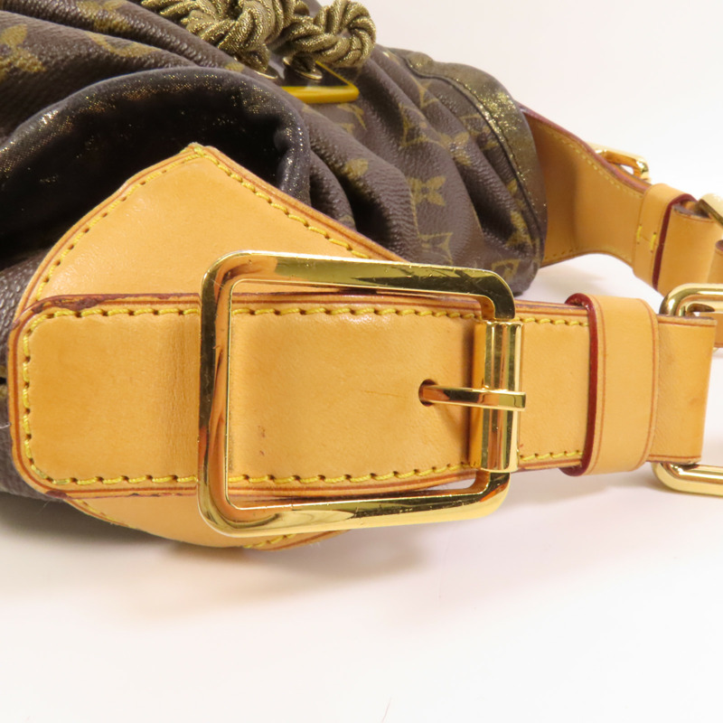LOUIS VUITTON Monogram Kalahair PM金扣肩背袋-5