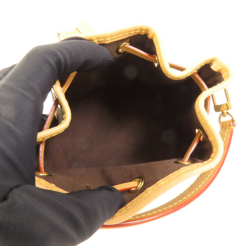 LOUIS VUITTON Monogram Nano Noe金扣手挽肩背兩用袋-4