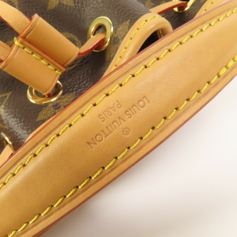 LOUIS VUITTON Monogram Nano Noe金扣手挽肩背兩用袋-7