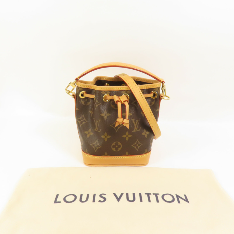 LOUIS VUITTON Monogram Nano Noe金扣手挽肩背兩用袋-9