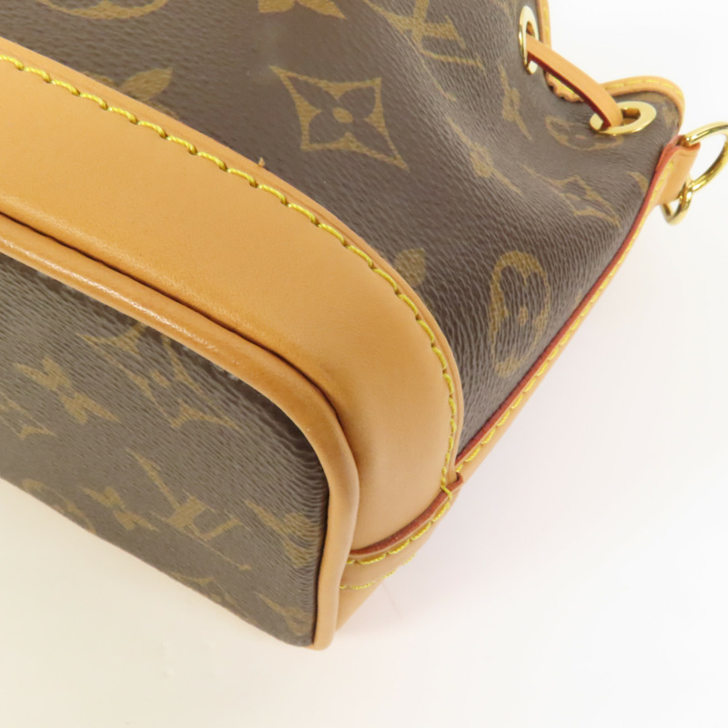 LOUIS VUITTON Monogram Nano Noe金扣手挽肩背兩用袋-10