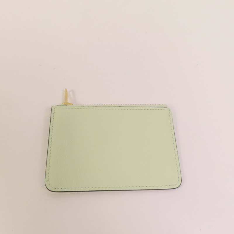 HERMES Evercolor皮革Constance Slim Bicolor金扣錢包Gold-9