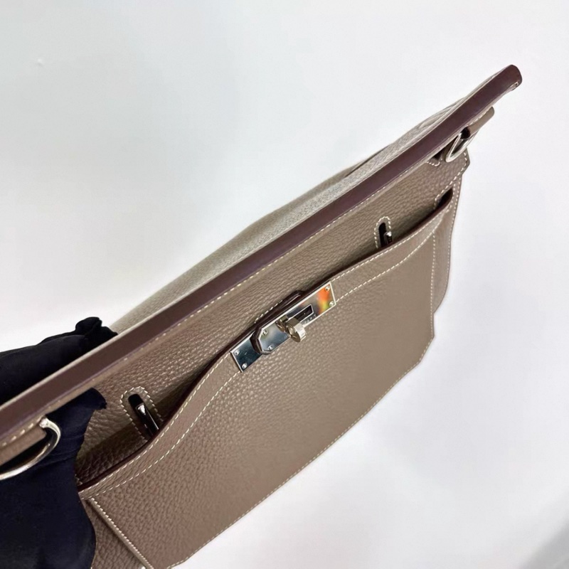 Hermes Jypsiere 愛馬仕 吉普賽28大象灰銀扣 T刻-7