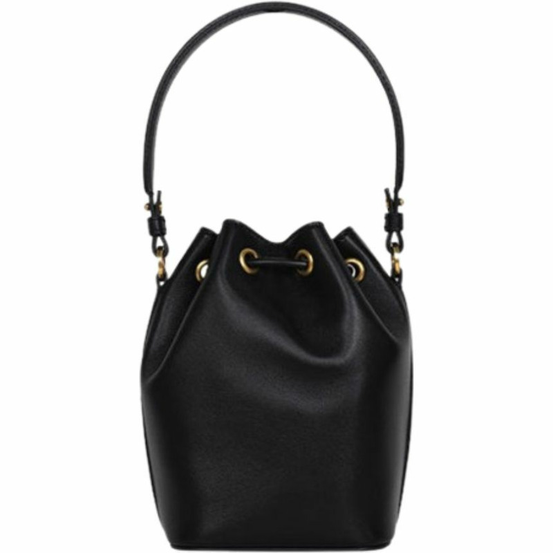 VALENTINO P0Z44 VNL 0NO 黑色 V 標誌迷你水桶包-2