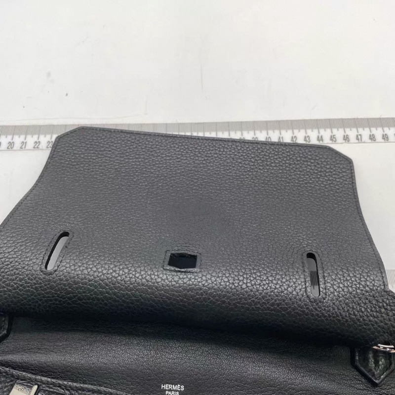 Hermes Gypsiere 吉普賽28 黑銀 Tc皮 框M-3