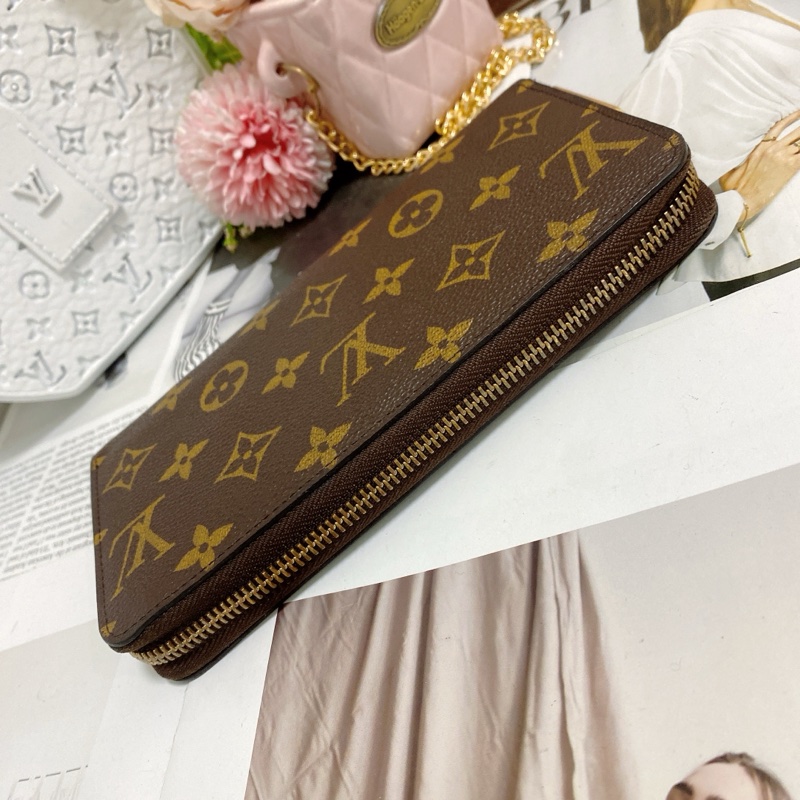LV M42616經典老花拉鍊長夾 🏅-26