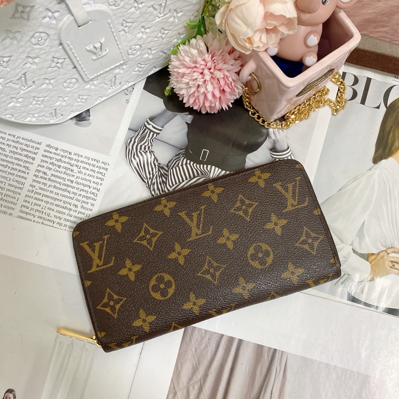 LV M42616經典老花拉鍊長夾 🏅-2