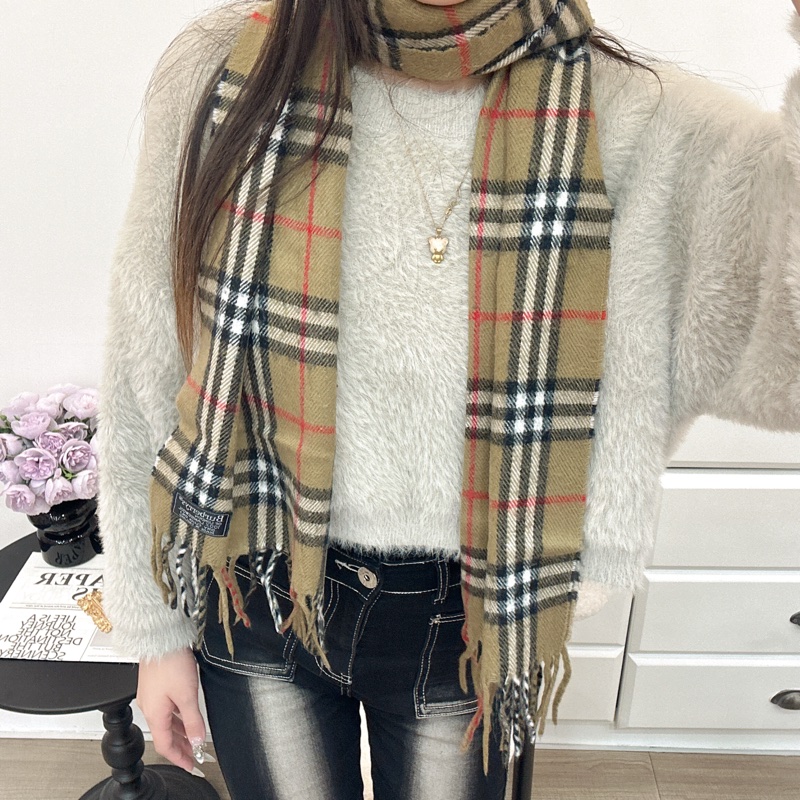 Burberry 圍巾 秋冬🍁中古 vintage 羊絨 特價出清-3