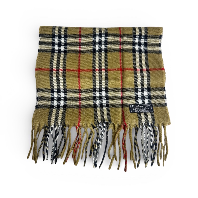 Burberry 圍巾 秋冬🍁中古 vintage 羊絨 特價出清-5