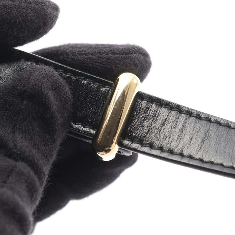 PRADA Emblem BOX CALF 斜背單肩包 1BD339MTO 黑色皮革二手女款-7