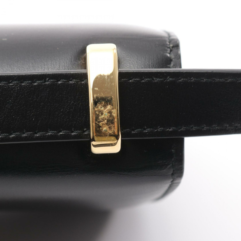 PRADA Emblem BOX CALF 斜背單肩包 1BD339MTO 黑色皮革二手女款-8