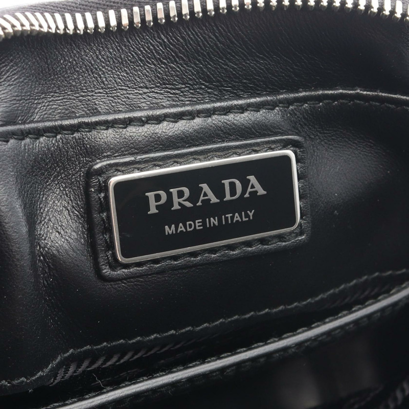 PRADA SAFFIANO TRAVEL 斜背單肩包,黑色真皮,二手男士款-3