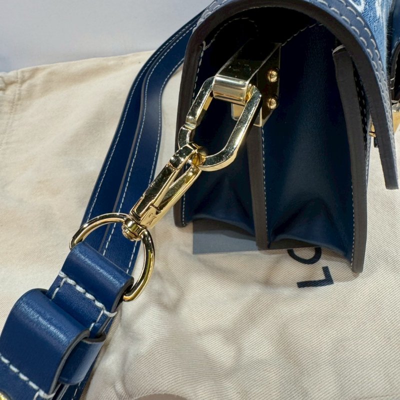 LV 斜背包/側背包 漸層牛仔布 DAUPHINE 達芙妮 MINI M59716 9成新-13