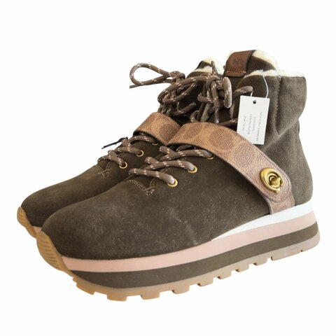 COACH 毛毛 厚底鞋 45MM