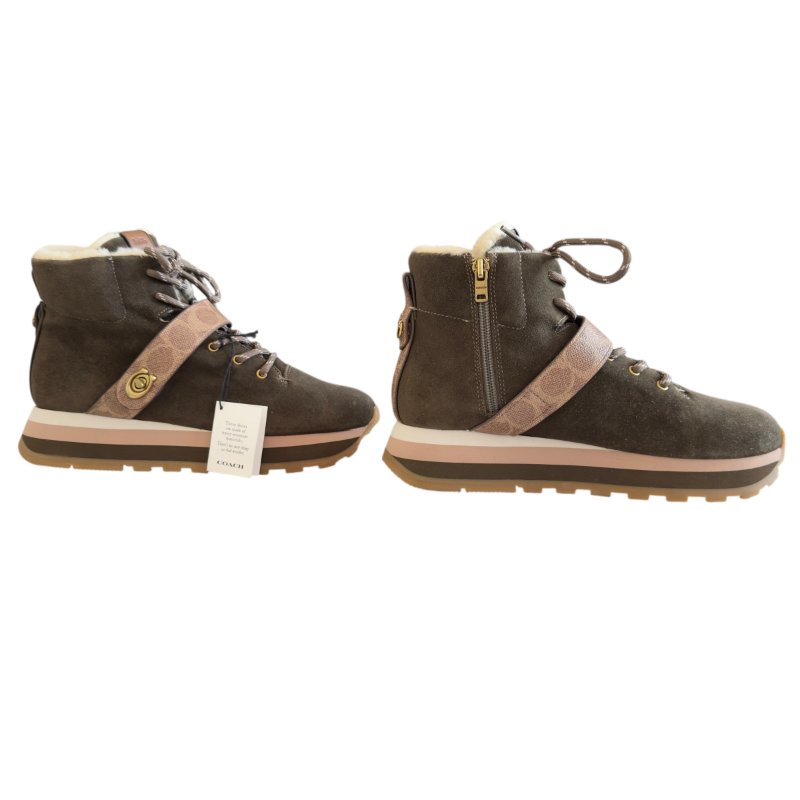 COACH 毛毛 厚底鞋 45MM-4