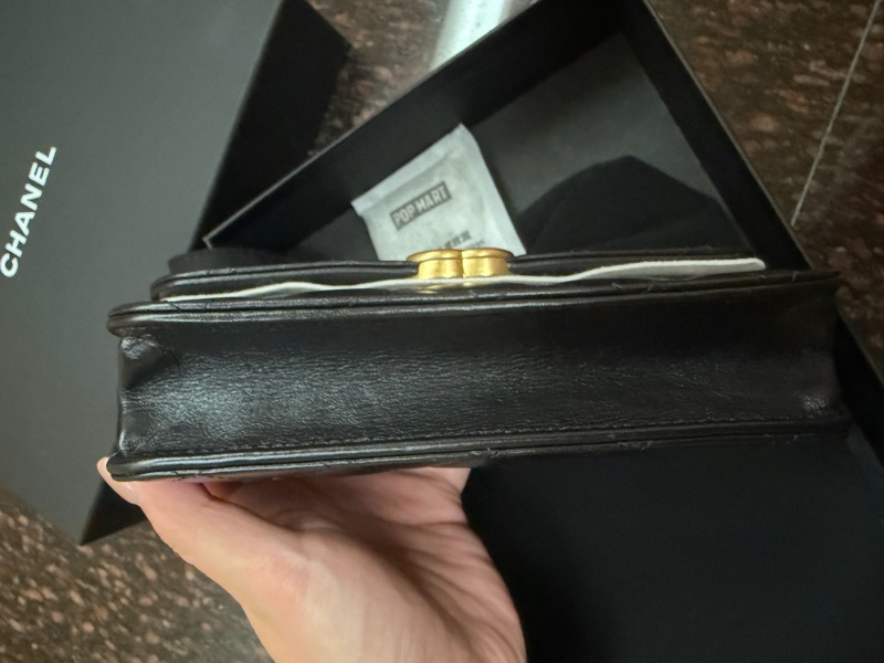 Chanel 仿舊金雙C小牛皮雙金球斜背包AP3652-2