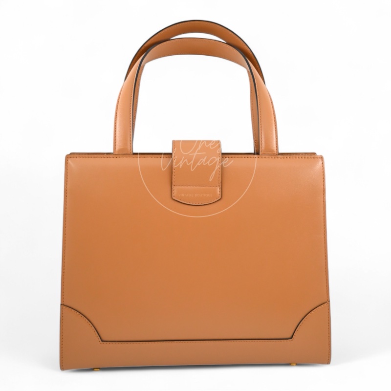 [Pre-owned] Celine Beige Smooth Calfskin Handbag-2