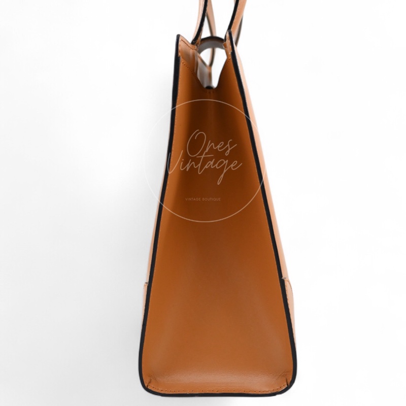 [Pre-owned] Celine Beige Smooth Calfskin Handbag-3