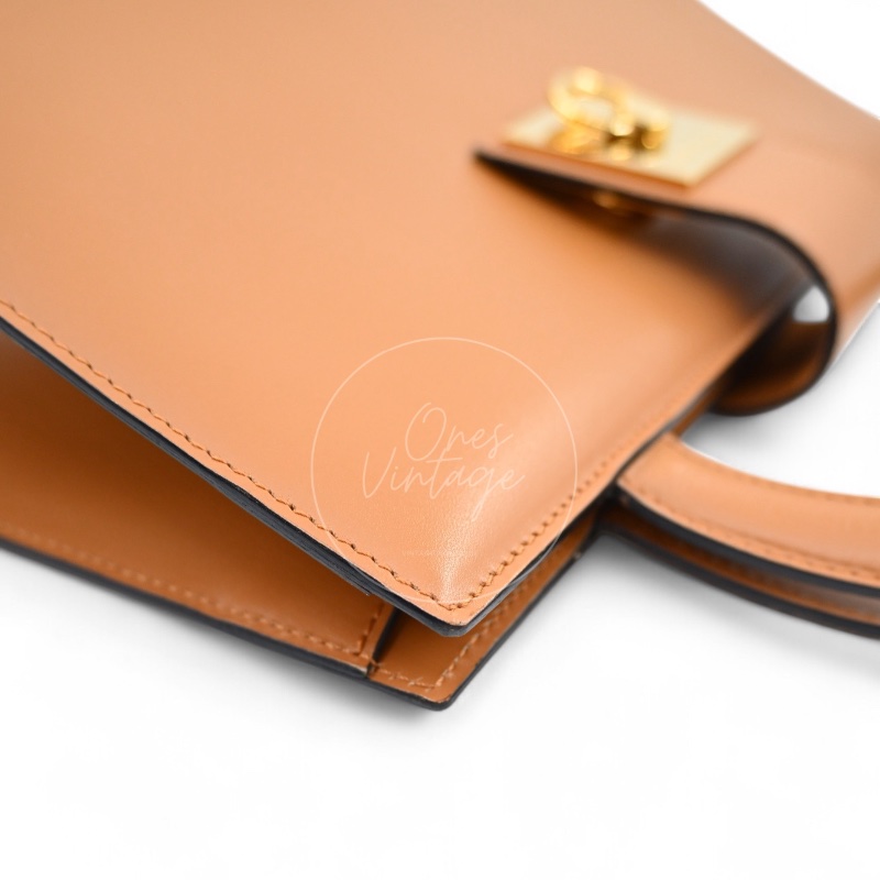 [Pre-owned] Celine Beige Smooth Calfskin Handbag-14