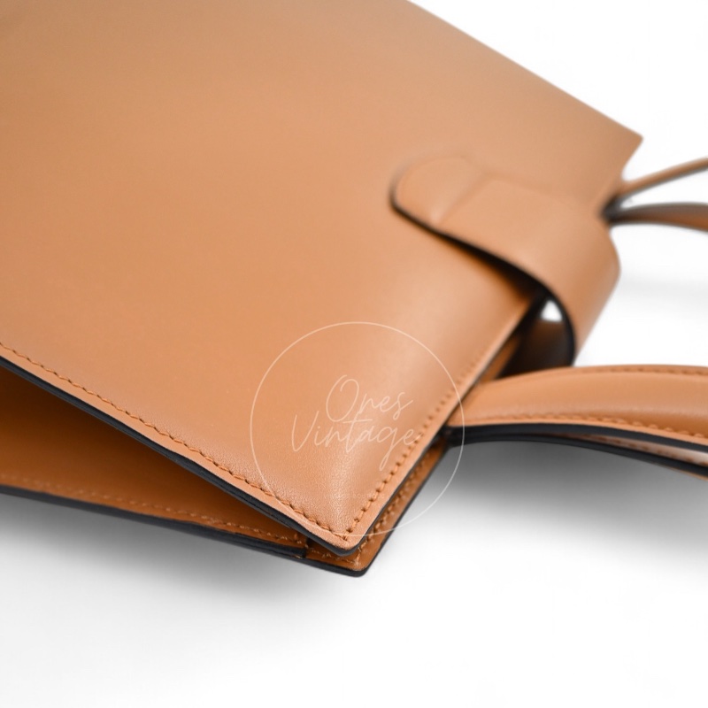 [Pre-owned] Celine Beige Smooth Calfskin Handbag-15