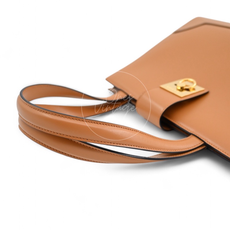 [Pre-owned] Celine Beige Smooth Calfskin Handbag-26