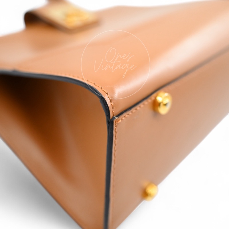 [Pre-owned] Celine Beige Smooth Calfskin Handbag-27