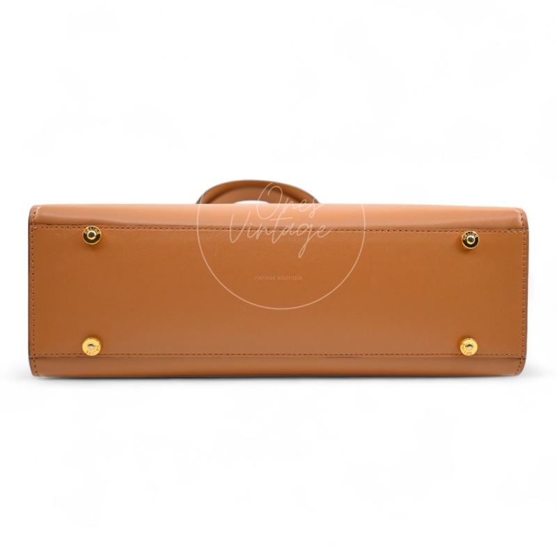 [Pre-owned] Celine Beige Smooth Calfskin Handbag-31