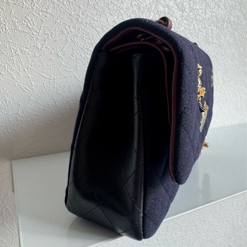 chanel海軍藍拼徽章coco25 最甜的小香✨不撞款-1