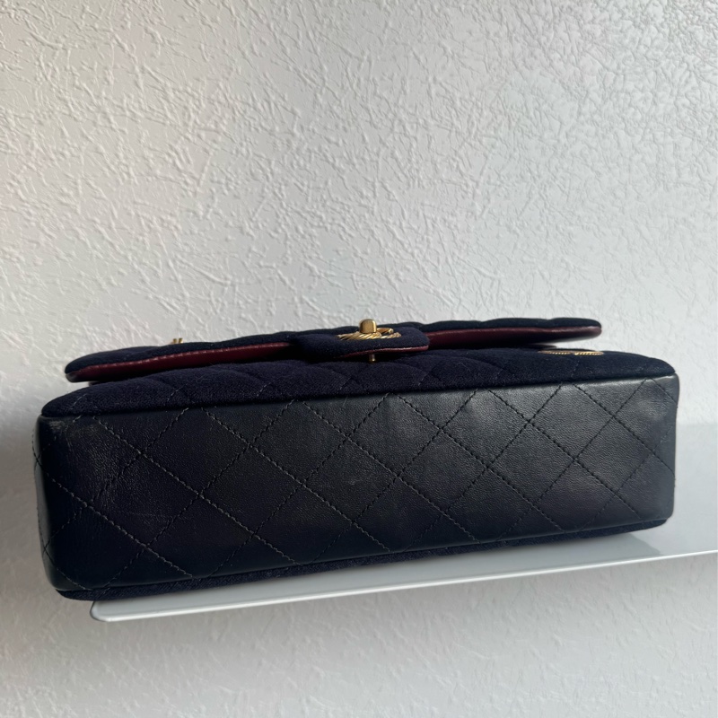 chanel海軍藍拼徽章coco25 最甜的小香✨不撞款-3