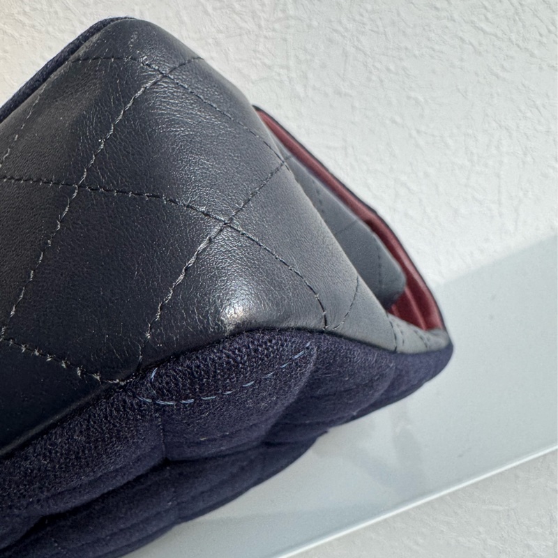 chanel海軍藍拼徽章coco25 最甜的小香✨不撞款-8