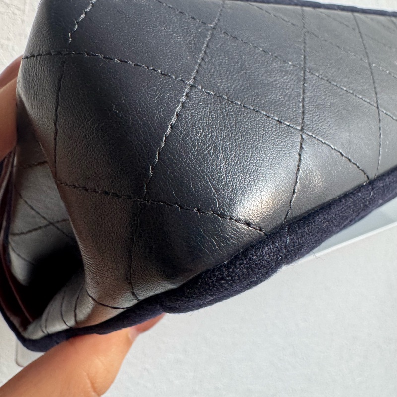 chanel海軍藍拼徽章coco25 最甜的小香✨不撞款-9