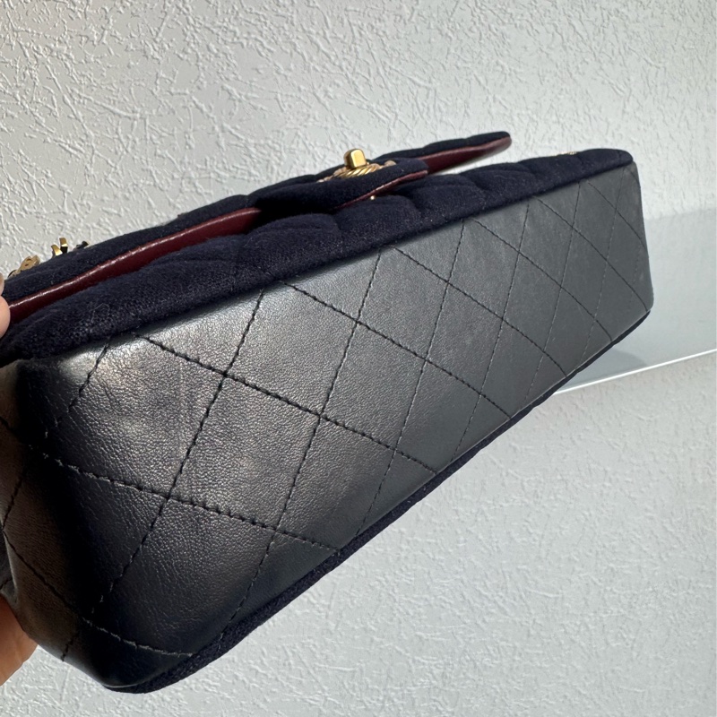 chanel海軍藍拼徽章coco25 最甜的小香✨不撞款-10