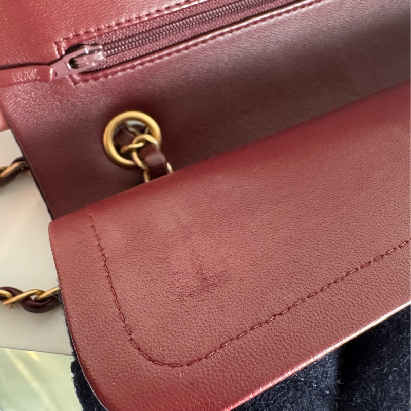 chanel海軍藍拼徽章coco25 最甜的小香✨不撞款-19