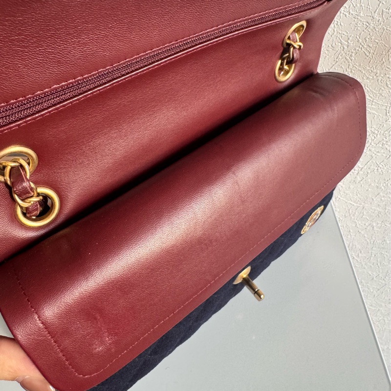 chanel海軍藍拼徽章coco25 最甜的小香✨不撞款-21